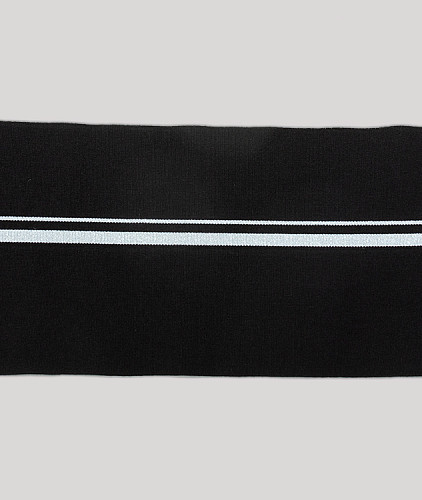 Подвяз тип Dolce&Gabbana, цвет - серый, черный, серебро, полоска. Изображение 1