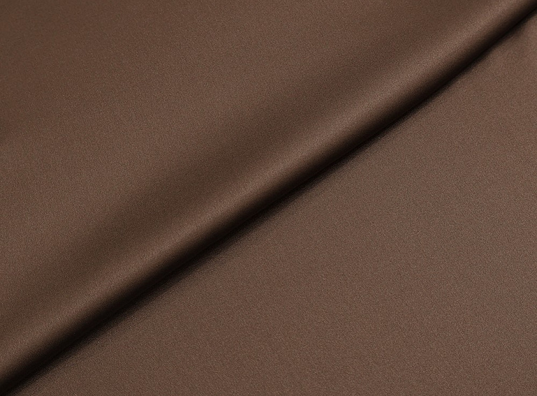 Фото ткани Атласный шелк, цвет - коричневый