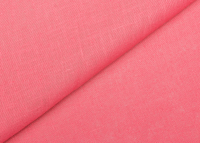 Фото ткани Льняная ткань, цвет - розовый