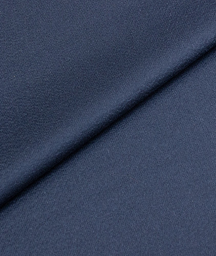 Кашемировая ткань тип Loro Piana (дабл), цвет - синий. Изображение 1
