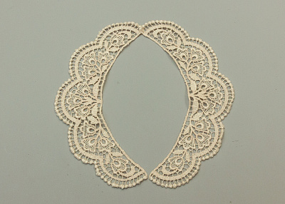 Фото ткани Воротник, цвет - бежевый