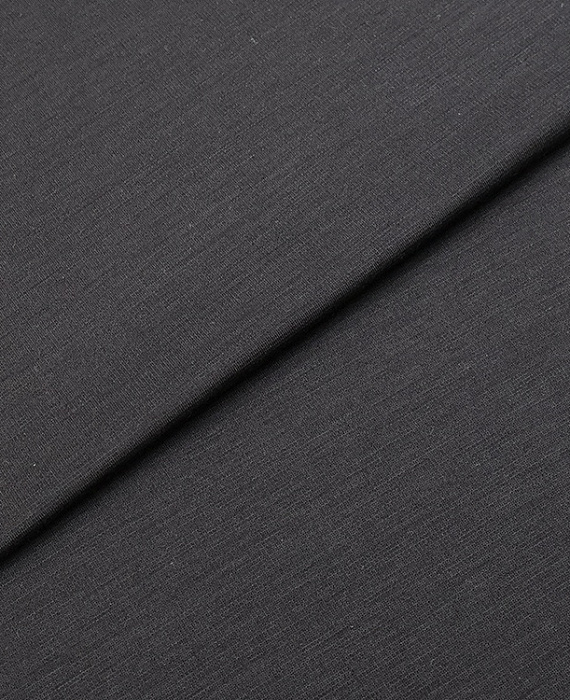 Трикотаж кашемир, цвет - черный. Изображение 1