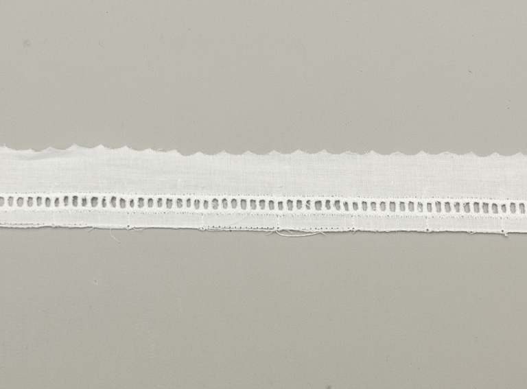 Фото ткани Кружево хлопковое, цвет - белый