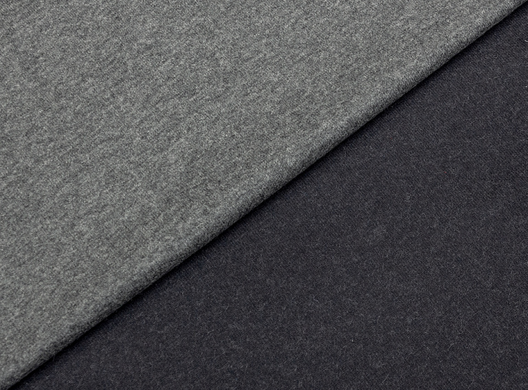 Фото ткани Трикотаж кашемир (дабл), цвет - серый, синий