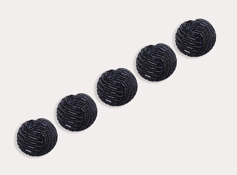 Фото ткани Пуговица, цвет - темно-синий