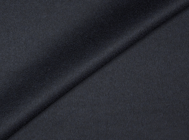 Фото ткани Кашемировая ткань (дубль), цвет - коричневый, темно-синий