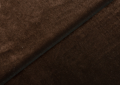 Фото ткани Однотонный  бархат, цвет - коричневый