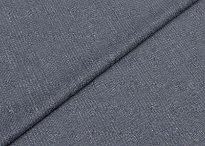Фото ткани Шерстяная ткань тип Loro Piana с рисунком, цвет - синий и клетка