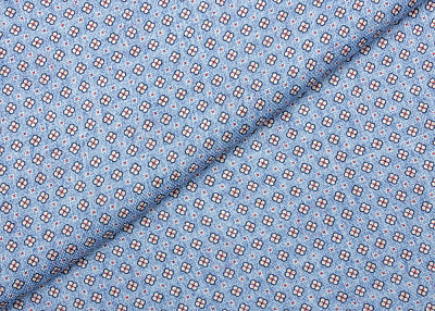 Фото ткани Шелковый палантин тип Etro, цвет - синий, бордовый, рисунок