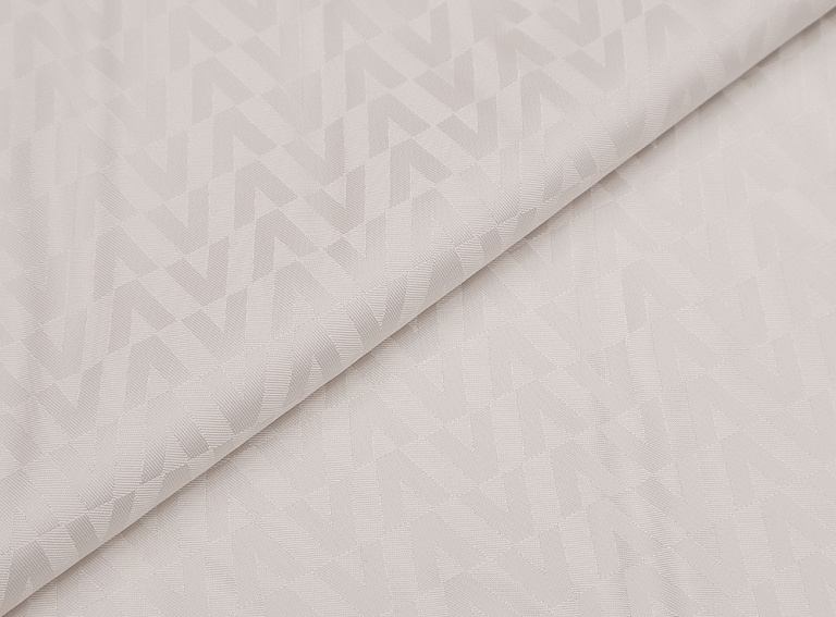 Фото ткани Подкладочная ткань тип Valentino с рисунком, цвет - молочный