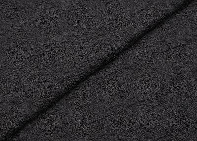 Фото ткани Хлопковый твид тип Valentino, цвет - черный