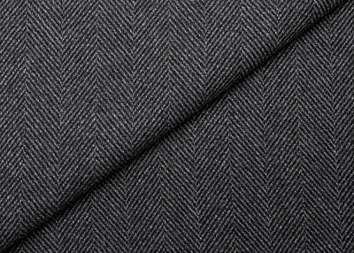 Фото ткани Кашемировая ткань тип Loro Piana, цвет - серый и елочка