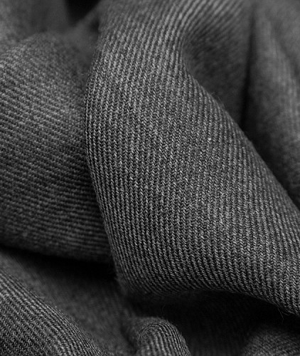 Кашемировая ткань тип Loro Piana, цвет - серый. Изображение 4