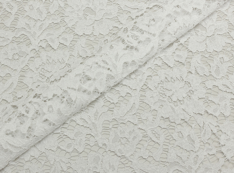 Фото ткани Хлопковое кружево, цвет - белый