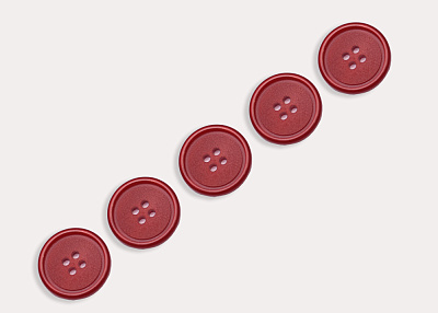 Фото ткани Пуговица, цвет - красный