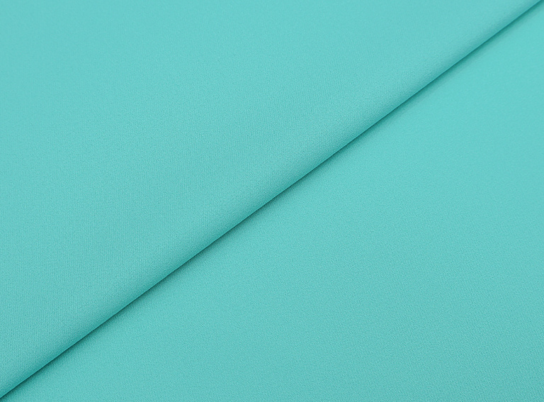 Фото ткани Натуральный шелк креп, цвет - тиффани
