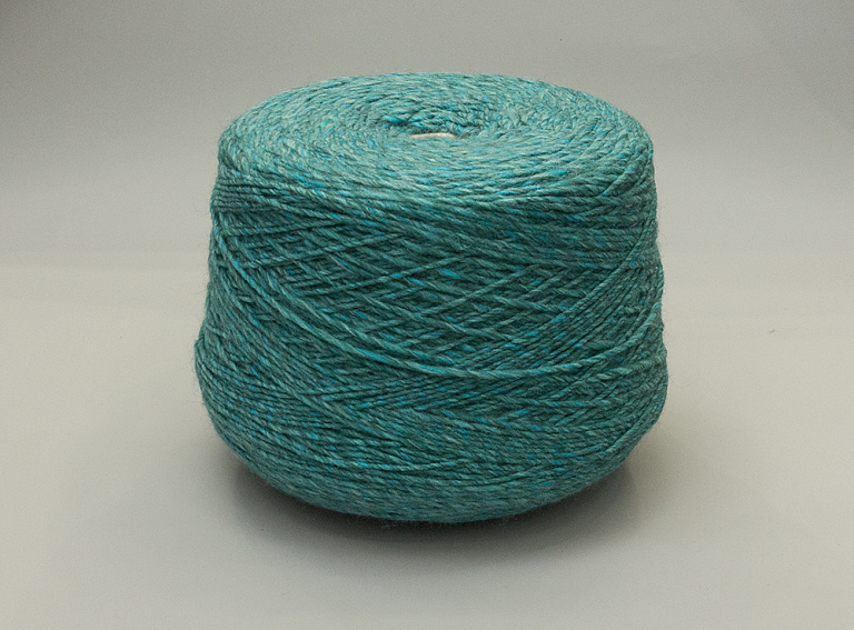 Фото ткани Пряжа кашемир (100гр), цвет - зеленый и бирюзовый