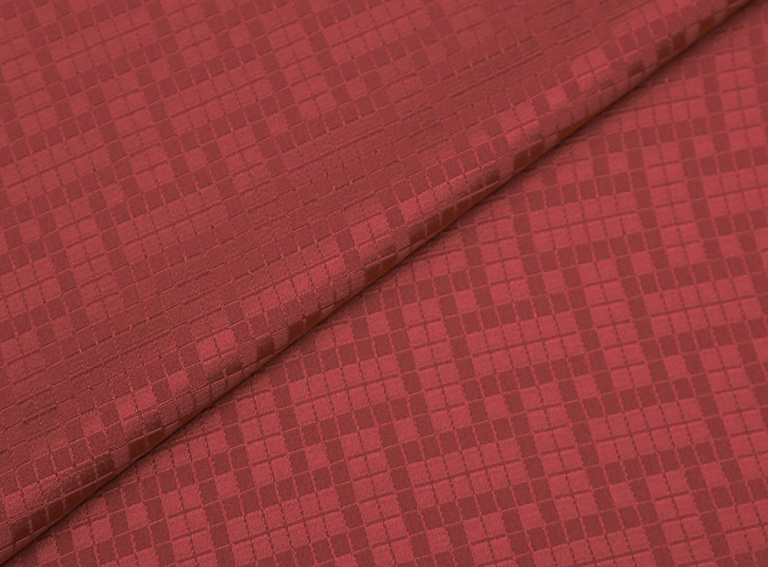 Фото ткани Жаккардовый шелк тип Hermes, цвет - красный
