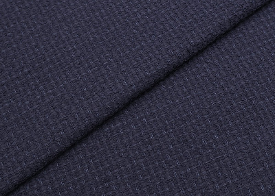 Фото ткани Хлопковый твид тип Valentino, цвет - темно-синий