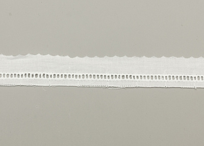 Фото ткани Кружево хлопковое, цвет - белый