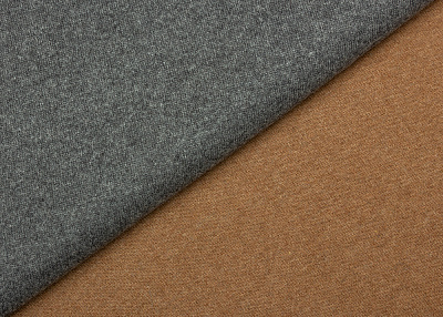 Фото ткани Трикотаж кашемир тип Loro Piana (дабл), цвет - серый и коричневый