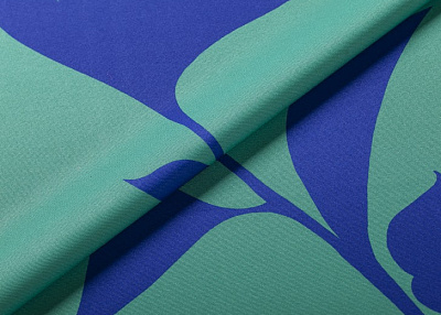 Фото ткани Ткань с рисунком, цвет - синий и зеленый