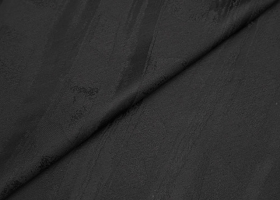 Фото ткани Жаккард с рисунком, цвет - черный