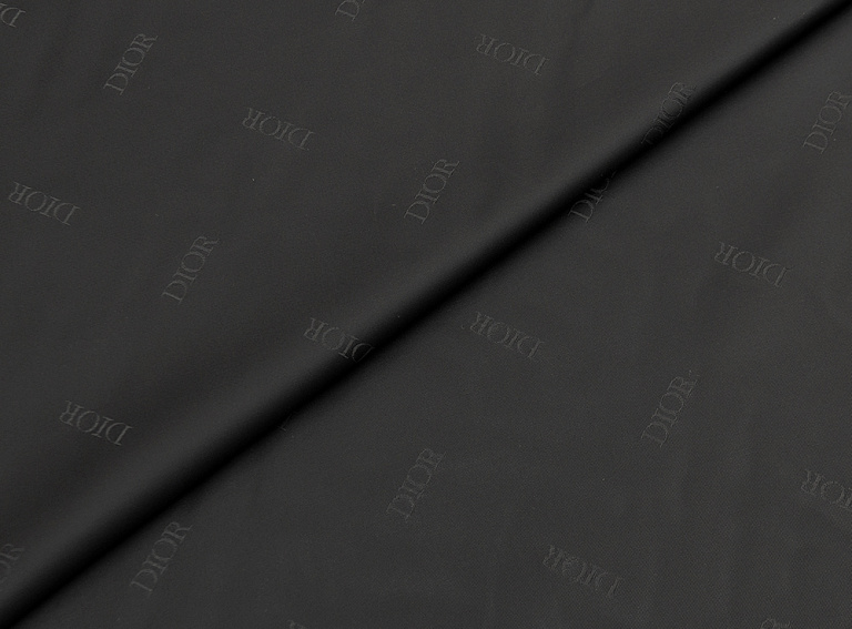 Фото ткани Подкладочная ткань тип Dior с рисунком, цвет - черный