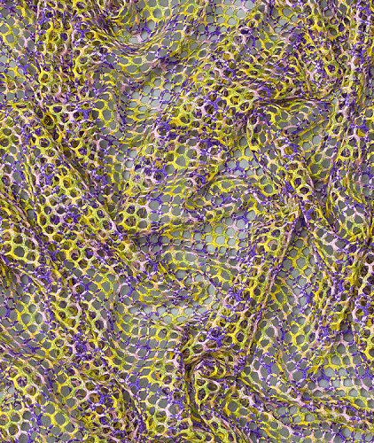 Трикотаж тип Missoni, цвет - клетка, разноцветный. Изображение 4