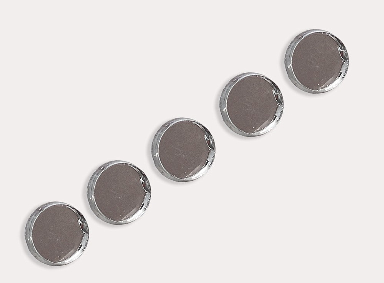 Фото ткани Пуговица зеркальная, цвет - металлик