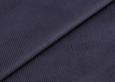 Фото ткани Хлопковый вельвет, цвет - темно-синий