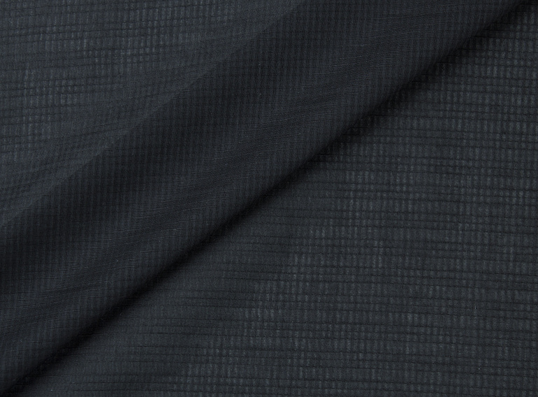 Фото ткани Хлопковая ткань тип Versace, цвет - черный и полоска