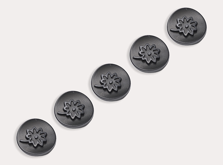 Фото ткани Пуговица, цвет - серый и темно-синий