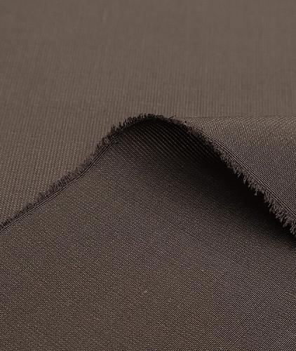 Шелковая органза тип Ermenegildo Zegna, цвет - коричневый. Изображение 2