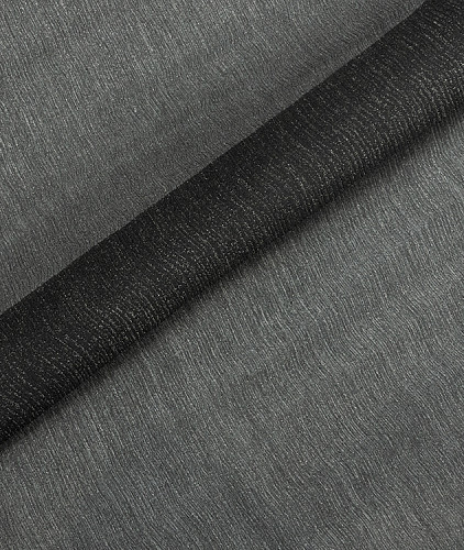 Шифон крэш с блеском тип Armani, цвет - черный, серебро. Изображение 1