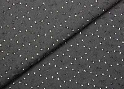 Фото ткани Хлопковое шитье, цвет - черный