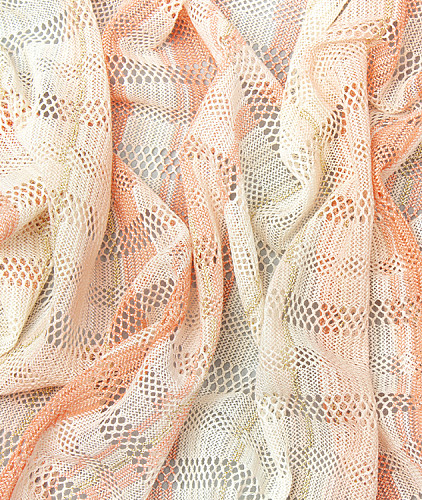 Трикотаж тип Missoni, цвет - молочный и полоска. Изображение 5