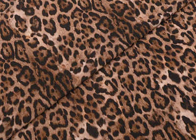 Фото ткани Натуральный шелк, цвет - леопардовый