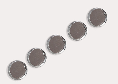 Фото ткани Пуговица зеркальная, цвет - металлик