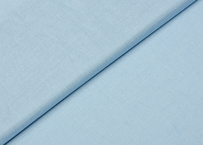 Фото ткани Натуральный шелк с хлопком, цвет - голубой