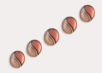 Фото ткани Пуговица, цвет - бежевый и коричневый