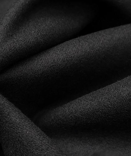 Трикотаж кашемир (дабл) тип Ermenegildo Zegna, цвет - черный. Изображение 4