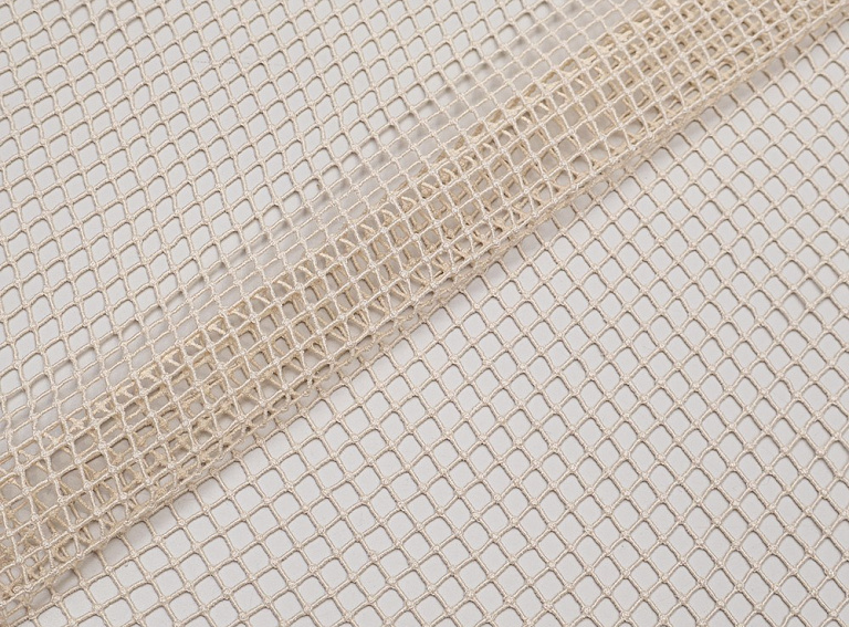 Фото ткани Хлопковая сетка, цвет - бежевый