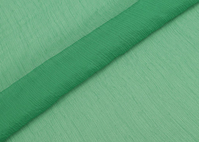 Фото ткани Шифон крэш, цвет - зеленый