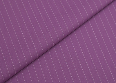Фото ткани Хлопковая ткань в полоску, цвет - фиолетовый