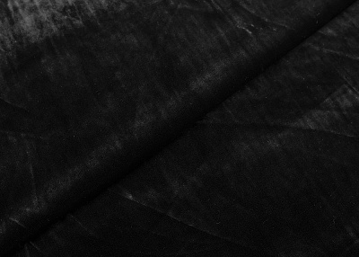 Фото ткани Шелковый бархат, цвет - черный
