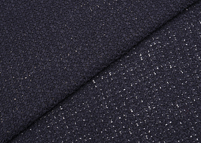 Фото ткани Вязаный твид тип Chanel, цвет - синий
