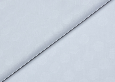 Фото ткани Хлопковая ткань в горох, цвет - белый