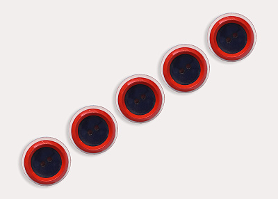 Фото ткани Пуговица, цвет - синий, красный, темно-синий