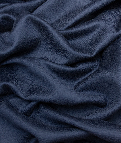 Кашемировая ткань тип Loro Piana (дабл), цвет - синий. Изображение 3